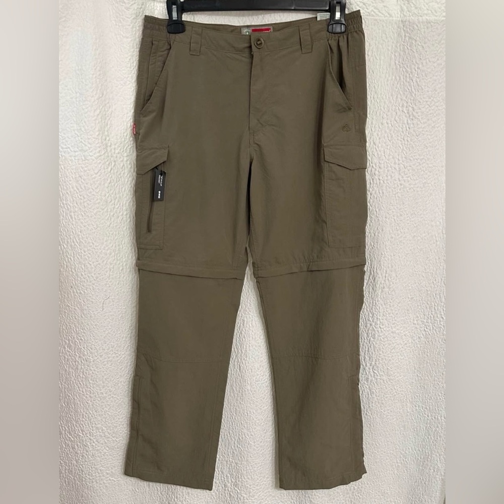Craghoppers 36R Convertible Hiking Pants Insect Shield Zip Off Cargo